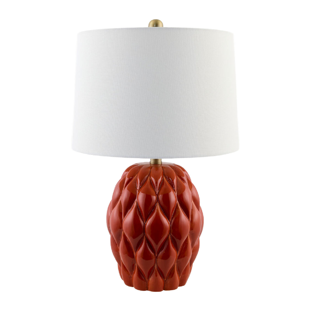 Modern European furniture - Reliefed Ceramic Accent Table Lamp - www.oroa.com | Oroa.com