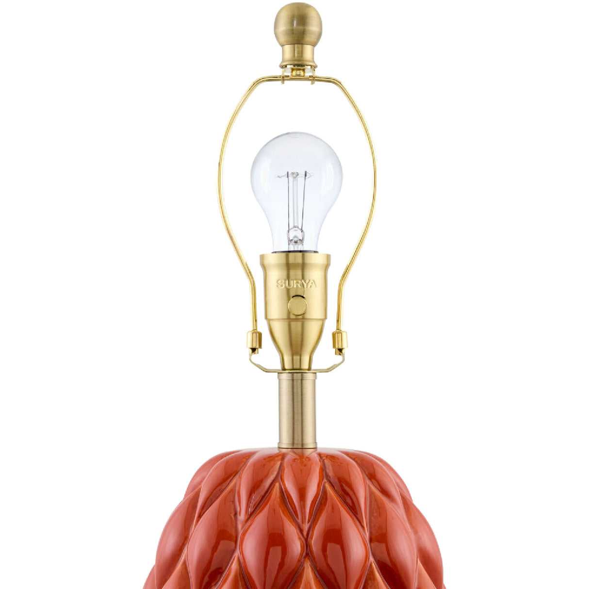 Modern European furniture - Reliefed Ceramic Accent Table Lamp - www.oroa.com | Oroa.com