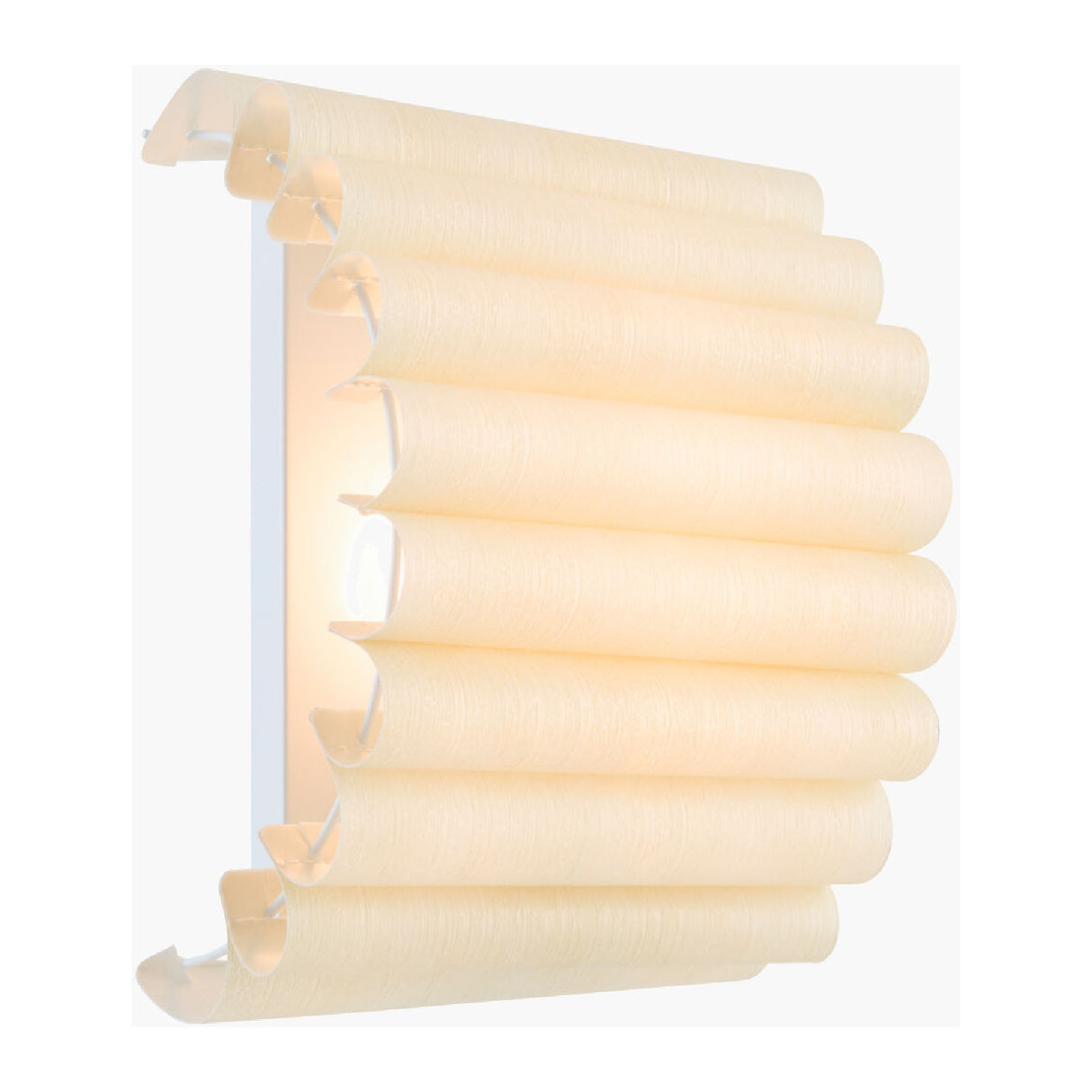 Modern European furniture -Scalloped Beige Linen Wall Lamp - www.oroa.com | Oroa.com