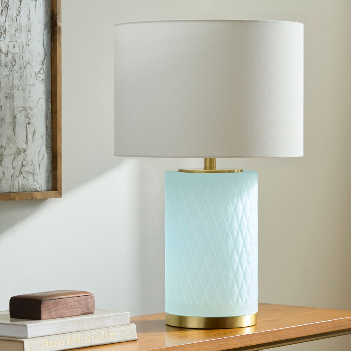 Glass Base Accent Table Lamp | Oroa.com