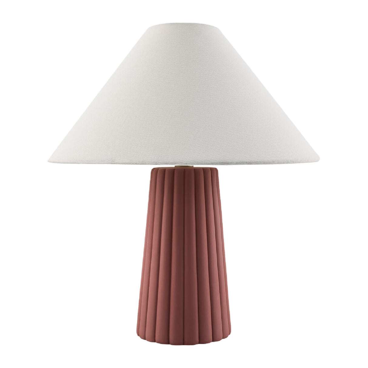 Fluted Ceramic Linen Table Lamp | Oroa.com