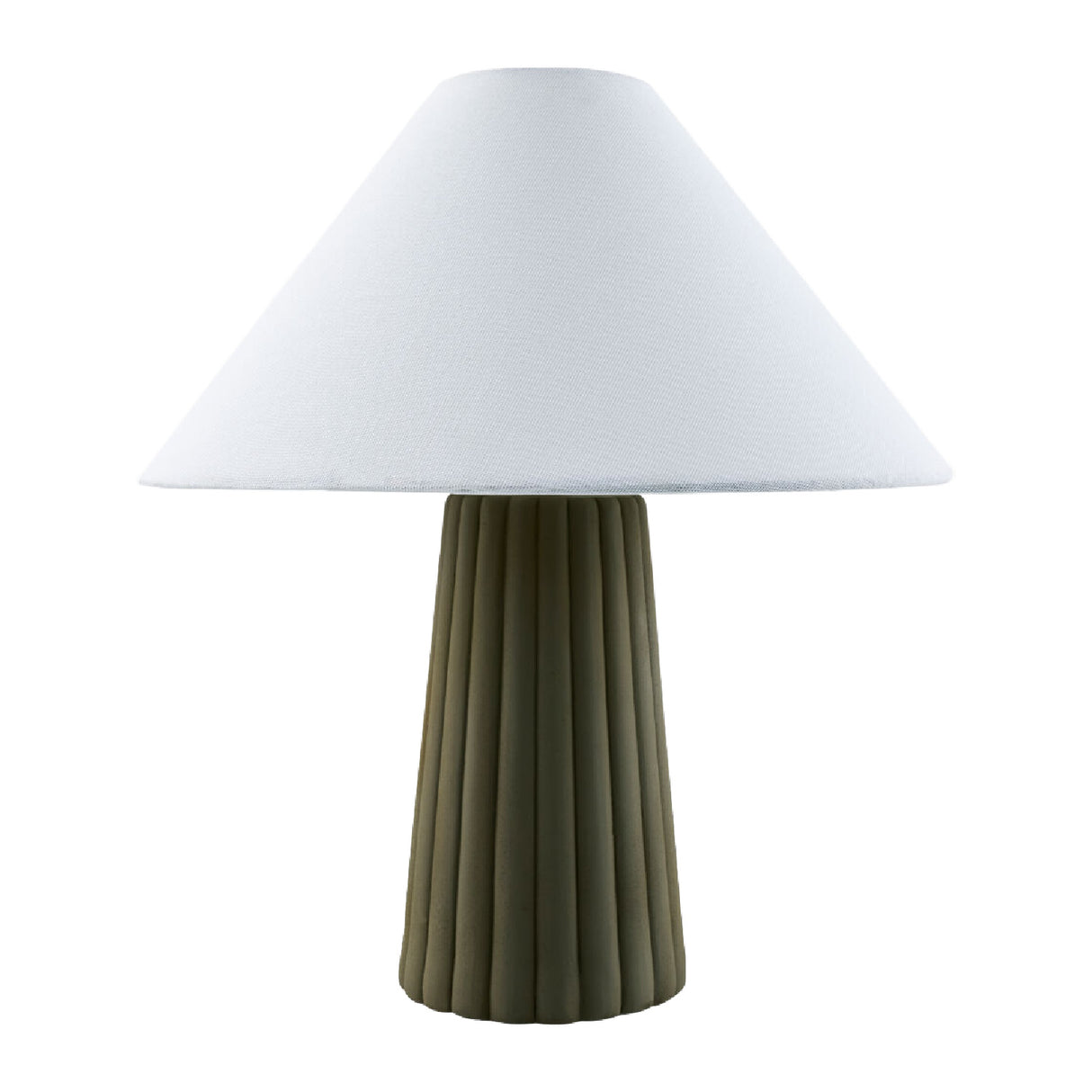 Fluted Ceramic Linen Table Lamp | Oroa.com