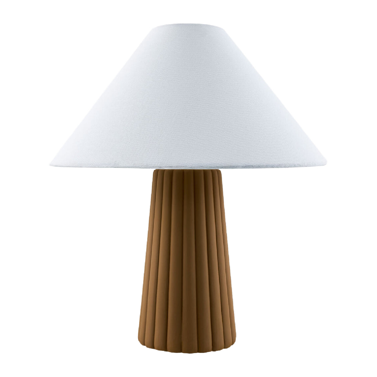 Fluted Ceramic Linen Table Lamp | Oroa.com