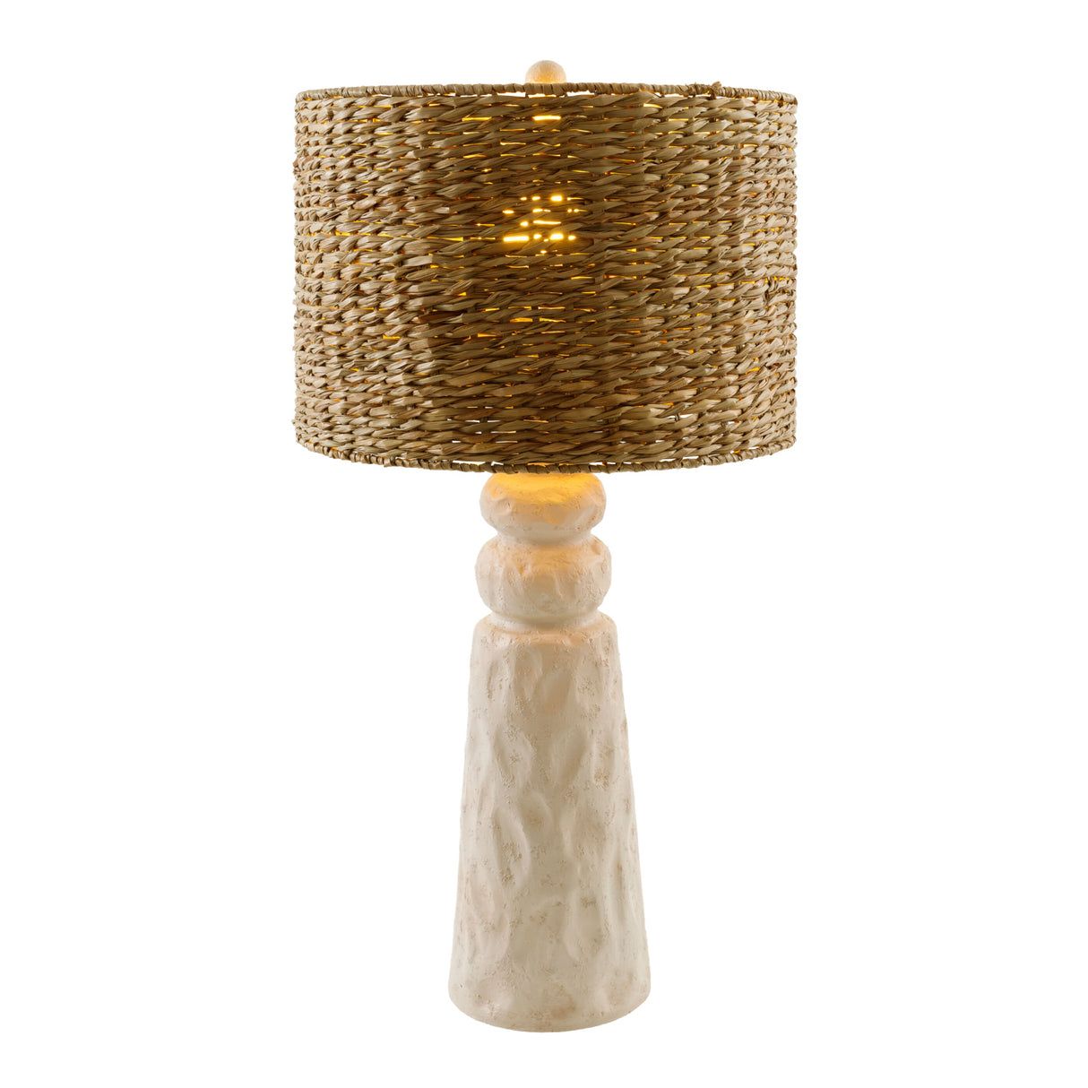 Woven Seagrass Accent Table Lamp | Oroa.com