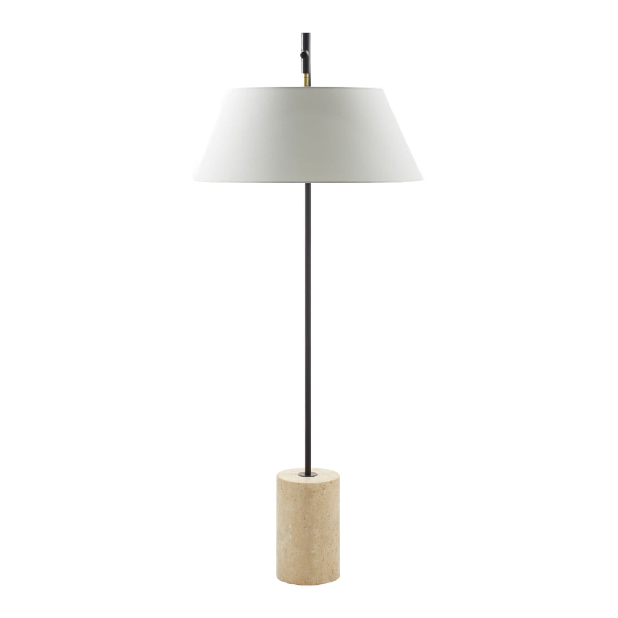 Modern European furniture - White Linen Tilted Floor Lamp - www.oroa.com | Oroa.com
