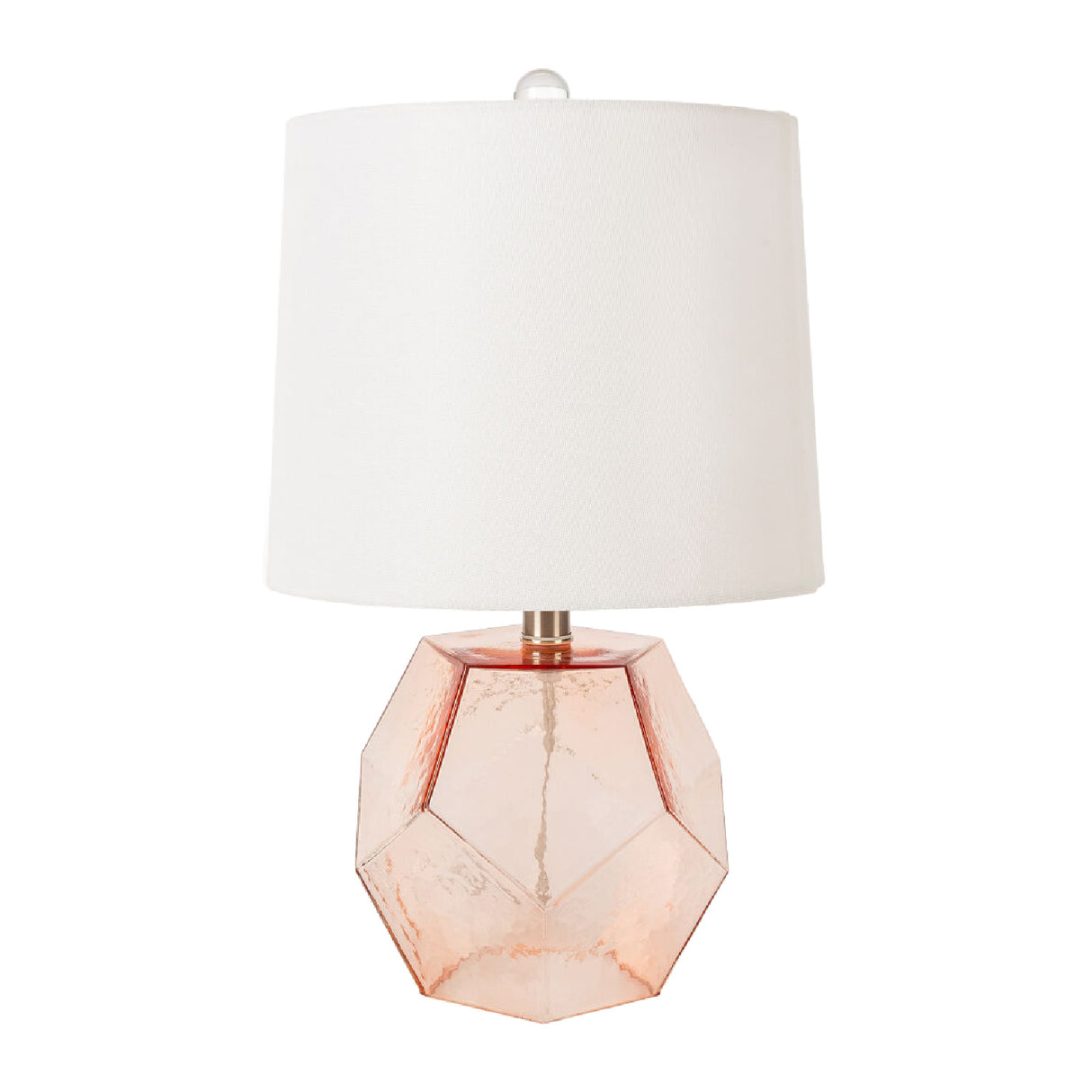 Modern European furniture - Clear Pink Glass Table Lamp - www.oroa.com | Oroa.com