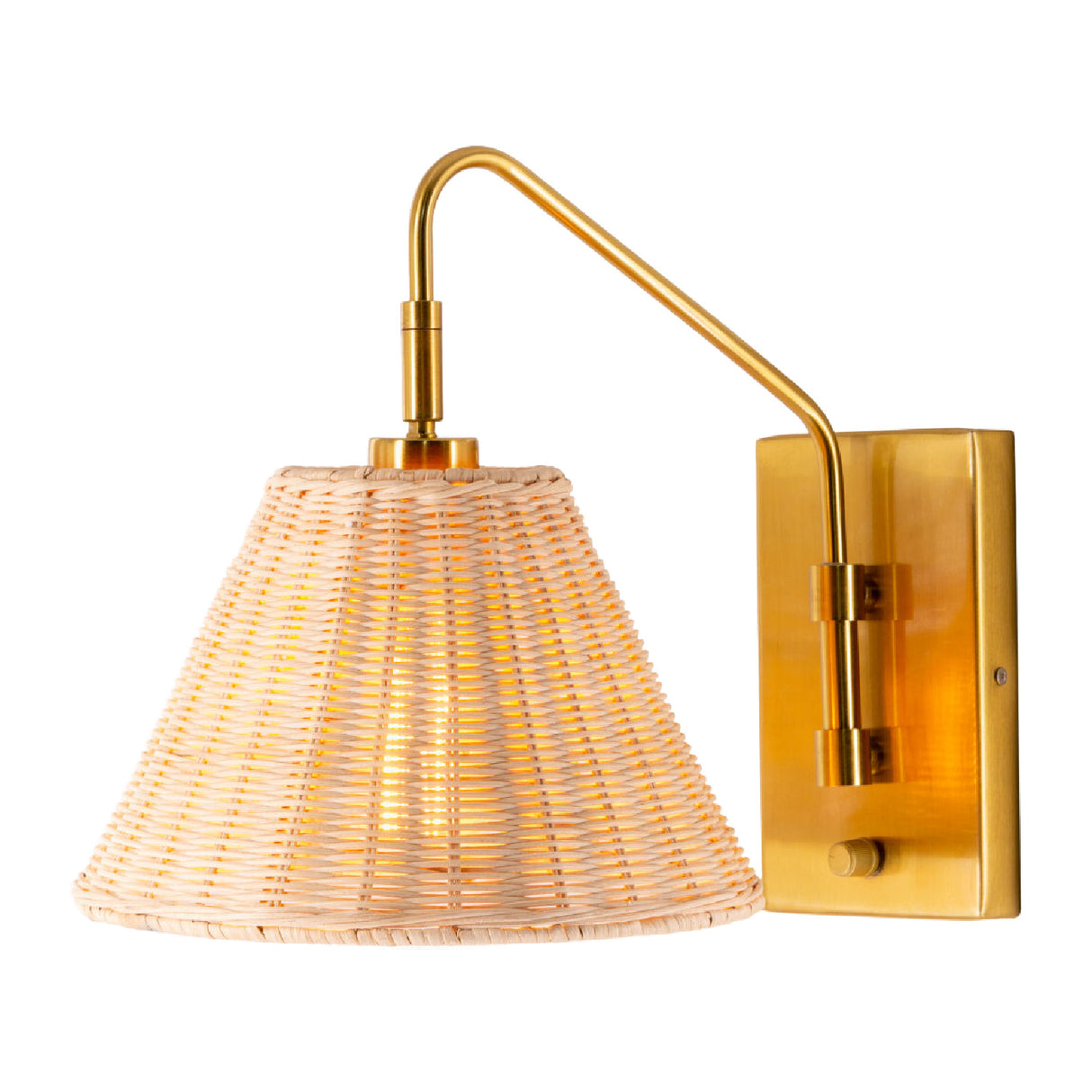 Modern European furniture - Natural Rattan Wall Lamp - www.oroa.com | Oroa.com