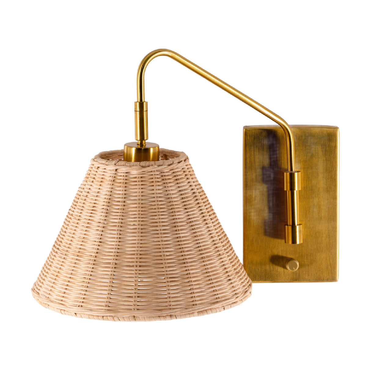 Modern European furniture - Natural Rattan Wall Lamp - www.oroa.com | Oroa.com