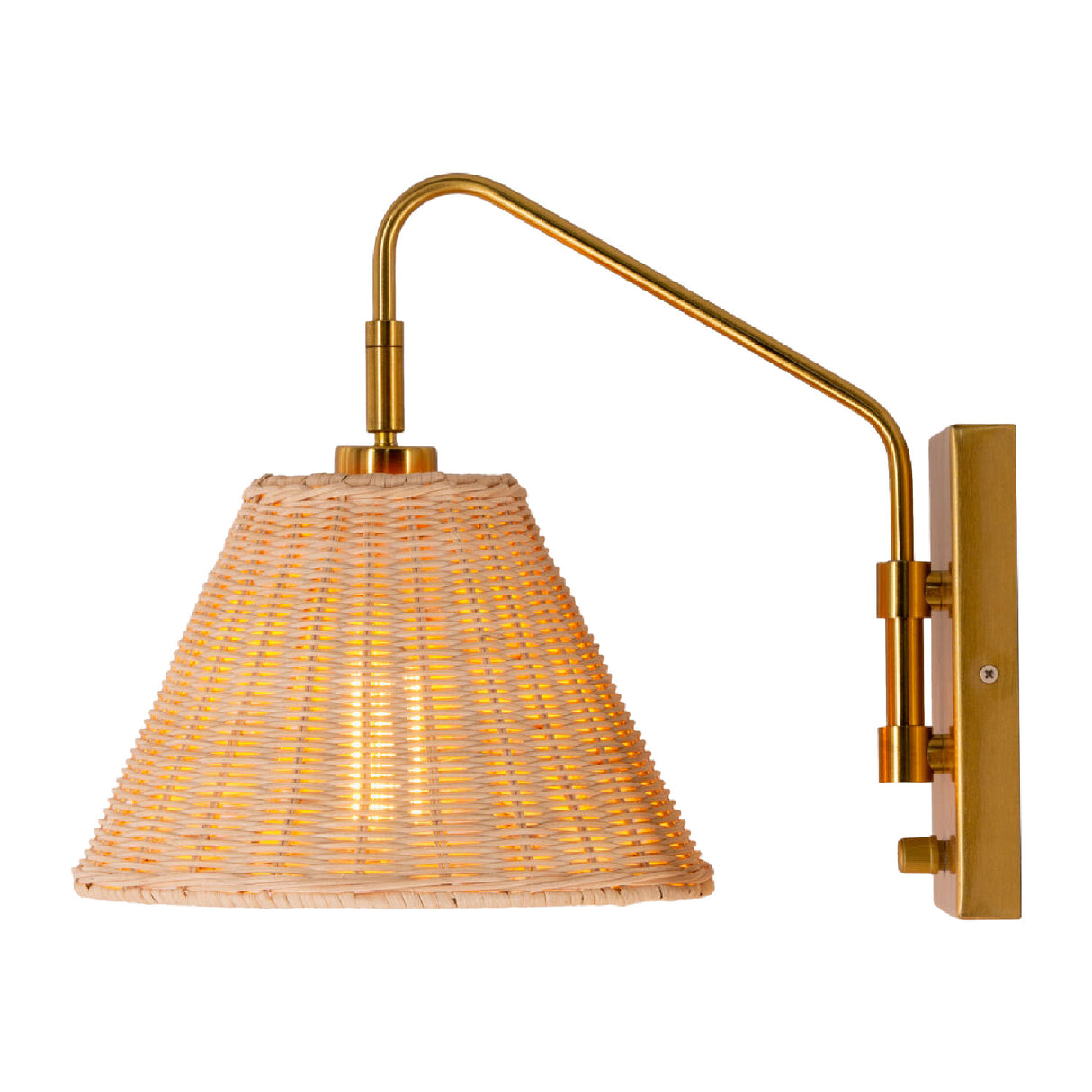 Modern European furniture - Natural Rattan Wall Lamp - www.oroa.com | Oroa.com