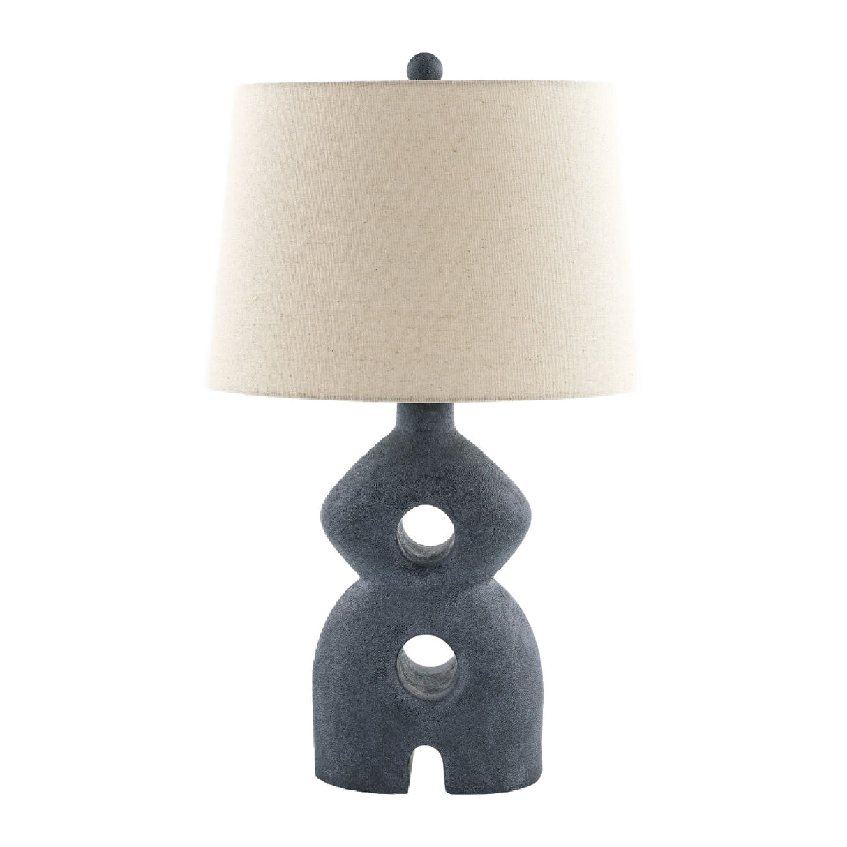 Modern European furniture - Black Sculptured Base Table Lamp - www.oroa.com | Oroa.com