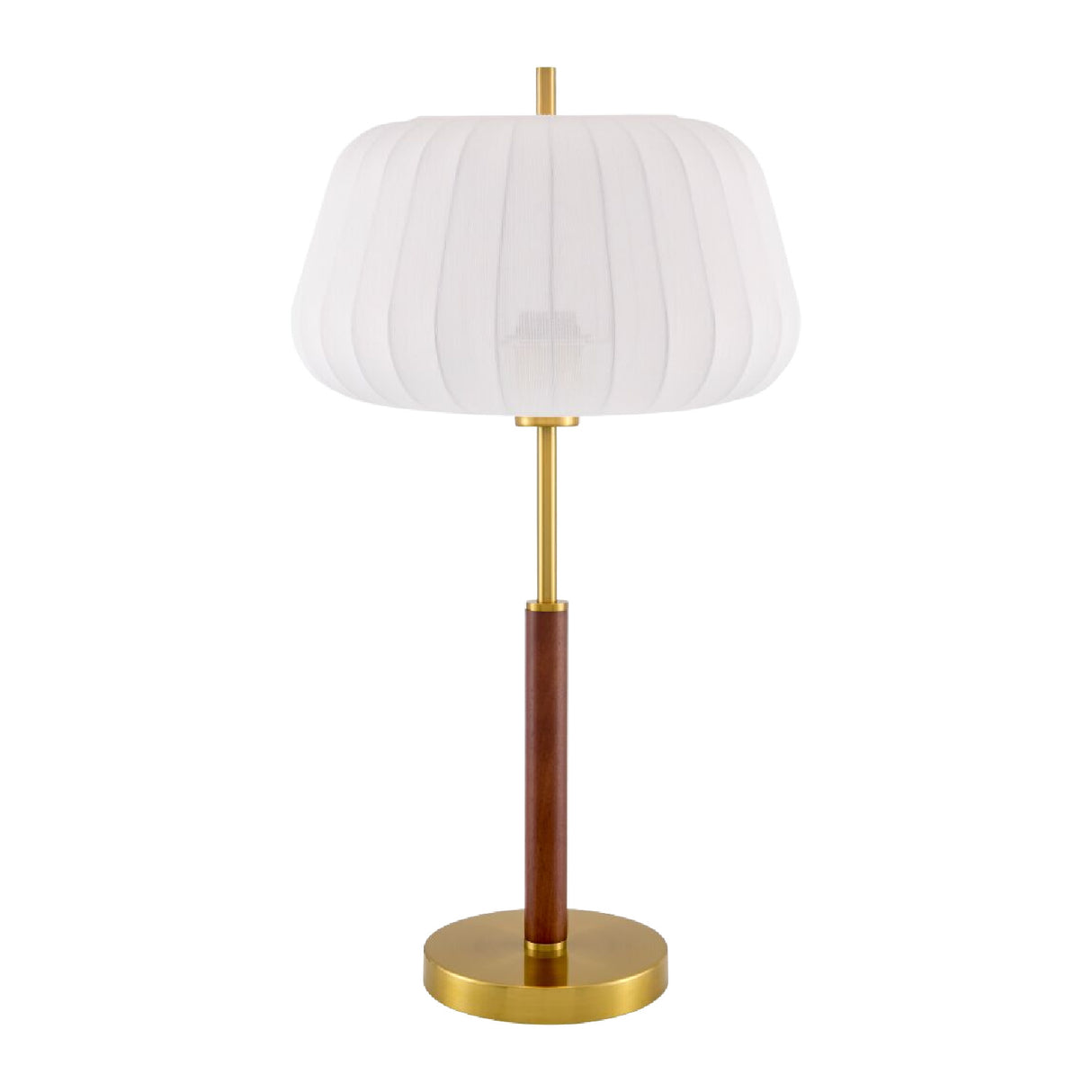 White Cotton Accent Table Lamp | Oroa.com
