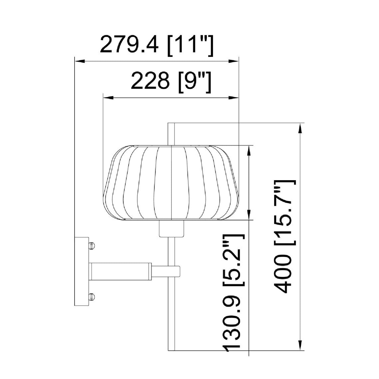 Modern European furniture - White Cotton Accent Wall Lamp - www.oroa.com | Oroa.com