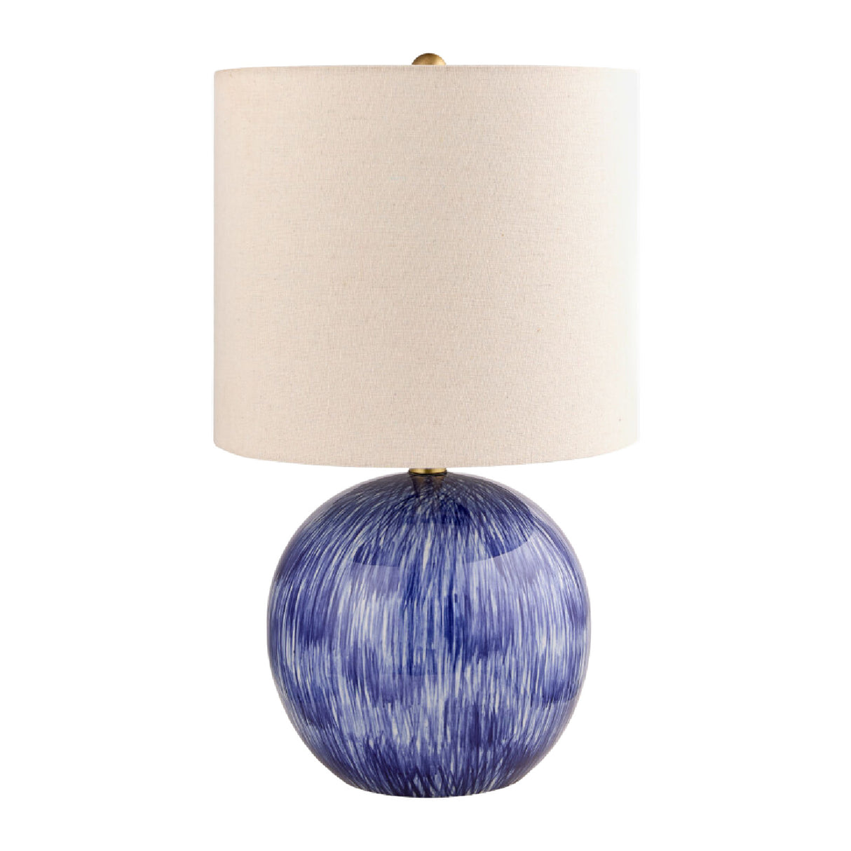 Modern European furniture - Glazed Blue Ceramic Table Lamp - www.oroa.com | Oroa.com