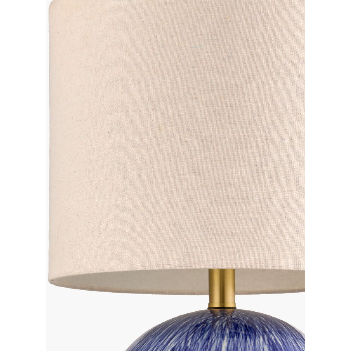 Modern European furniture - Glazed Blue Ceramic Table Lamp - www.oroa.com | Oroa.com