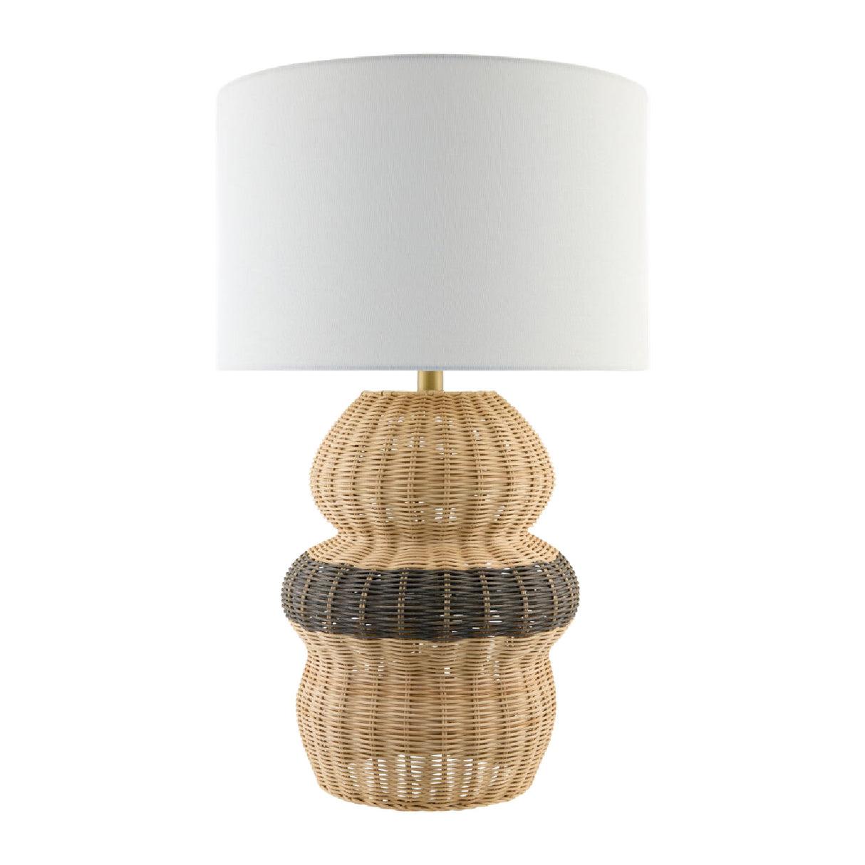 Modern European furniture - Wavy Rattan Base Table Lamp - www.oroa.com | Oroa.com