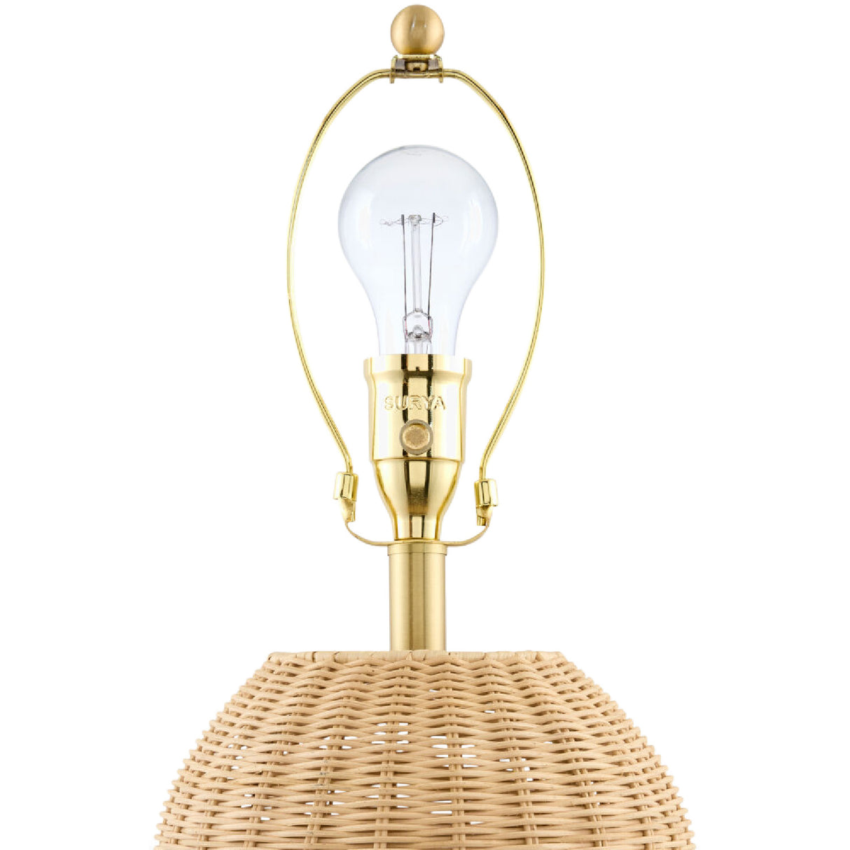 Modern European furniture - Wavy Rattan Base Table Lamp - www.oroa.com | Oroa.com