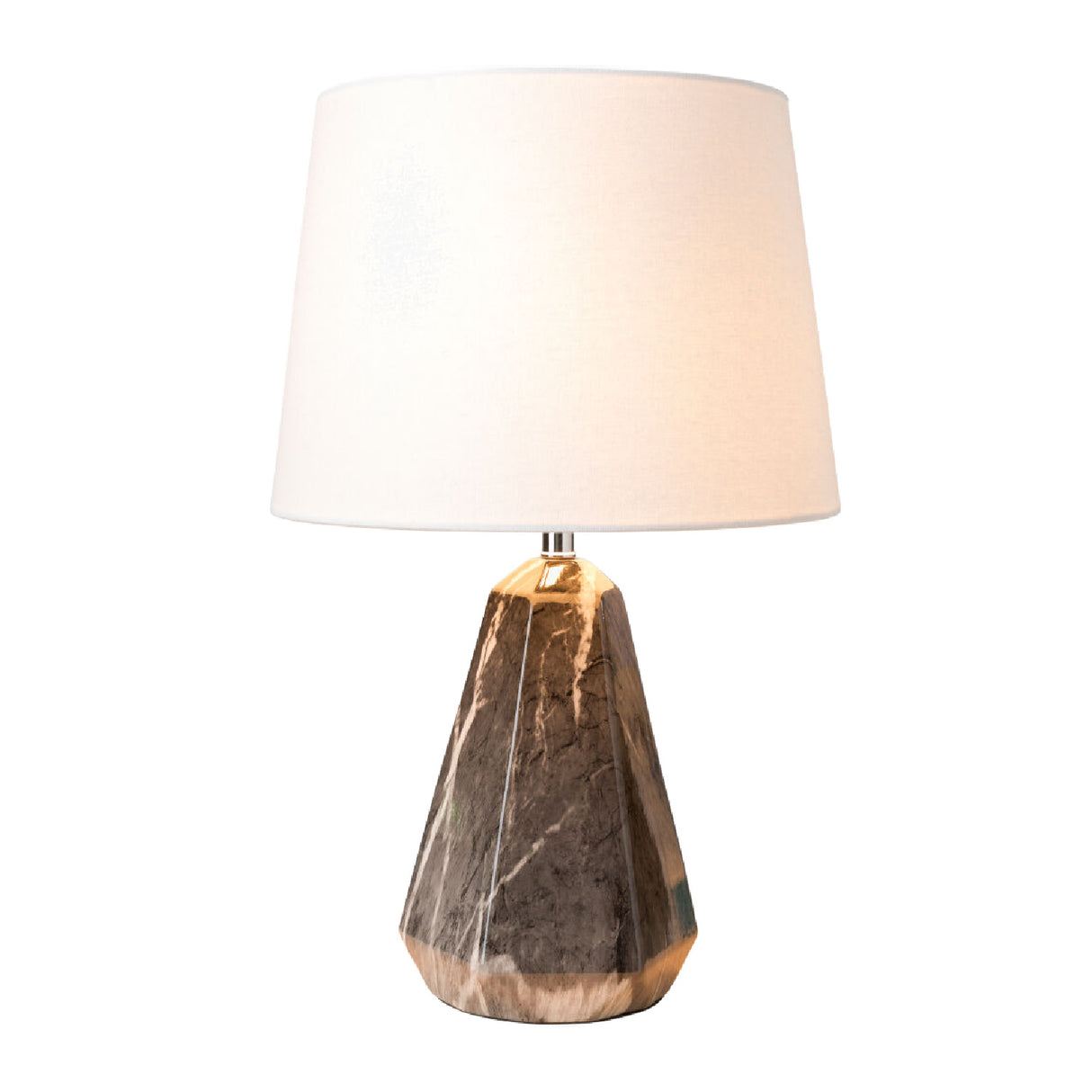 Modern European furniture - Marbled Black Accent Table Lamp - www.oroa.com | Oroa.com