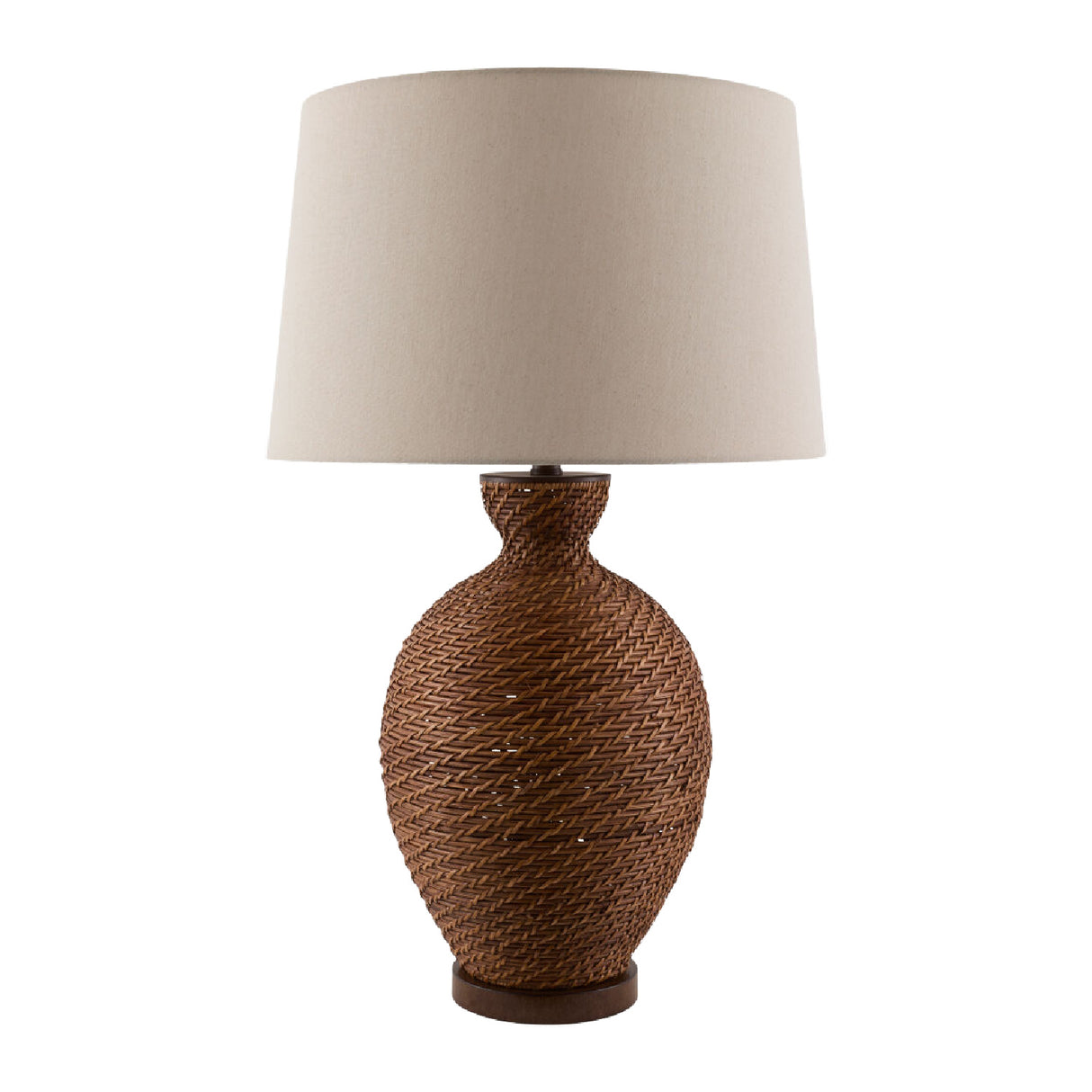 Painted Rattan Accent Table Lamp | Oroa.com