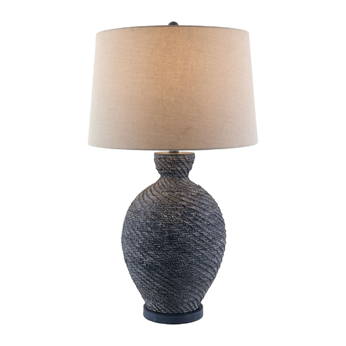 Painted Rattan Accent Table Lamp | Oroa.com