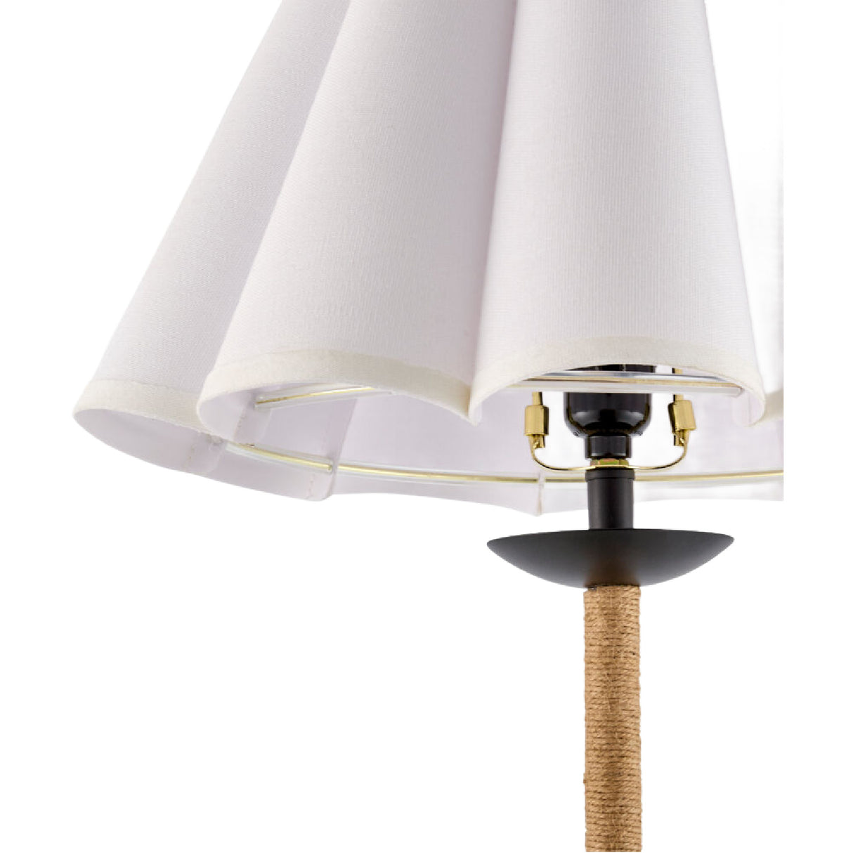Modern European furniture - Pleated Cream Linen Table Lamp - www.oroa.com | Oroa.com