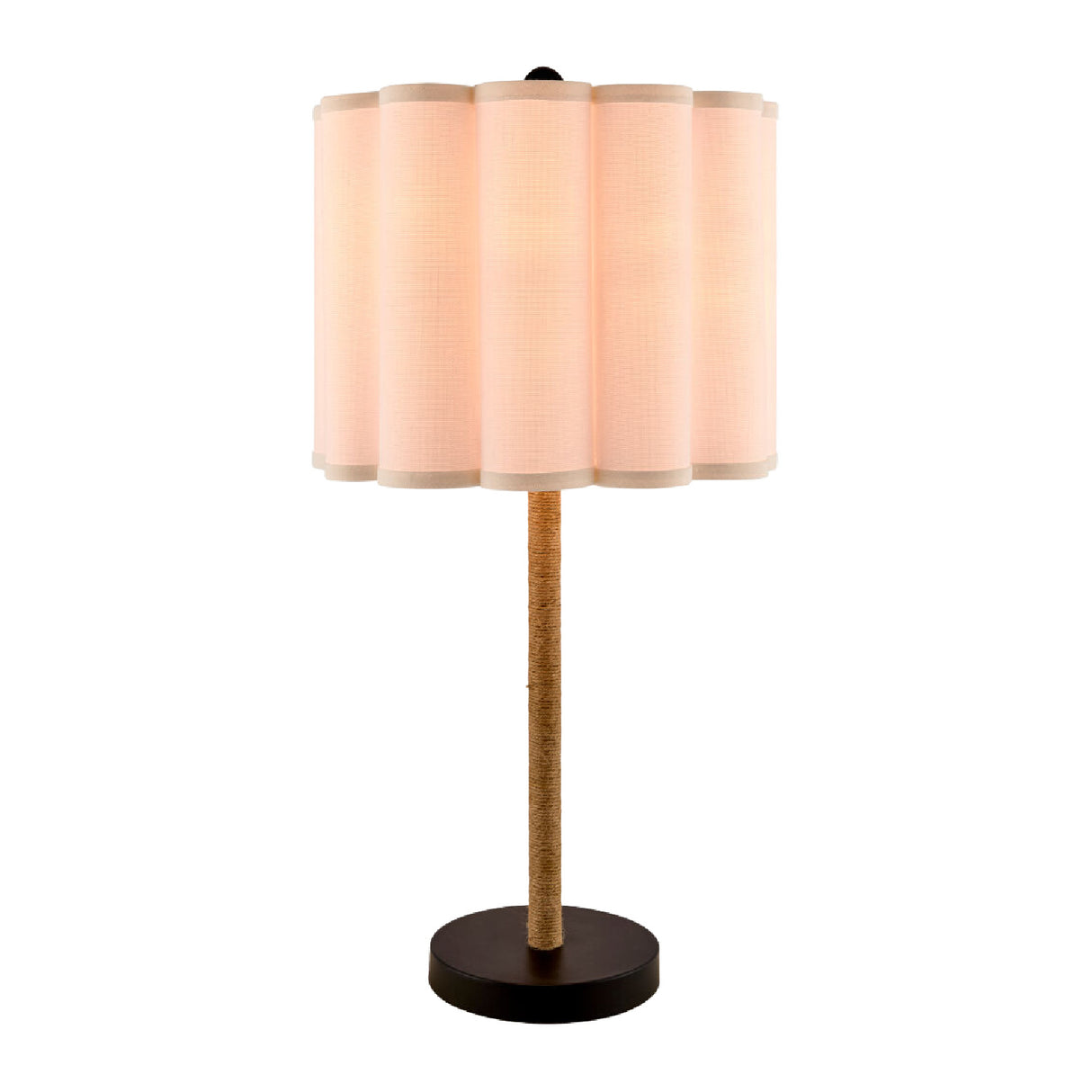 Modern European furniture - Cream Linen Pleated Table Lamp - www.oroa.com | Oroa.com