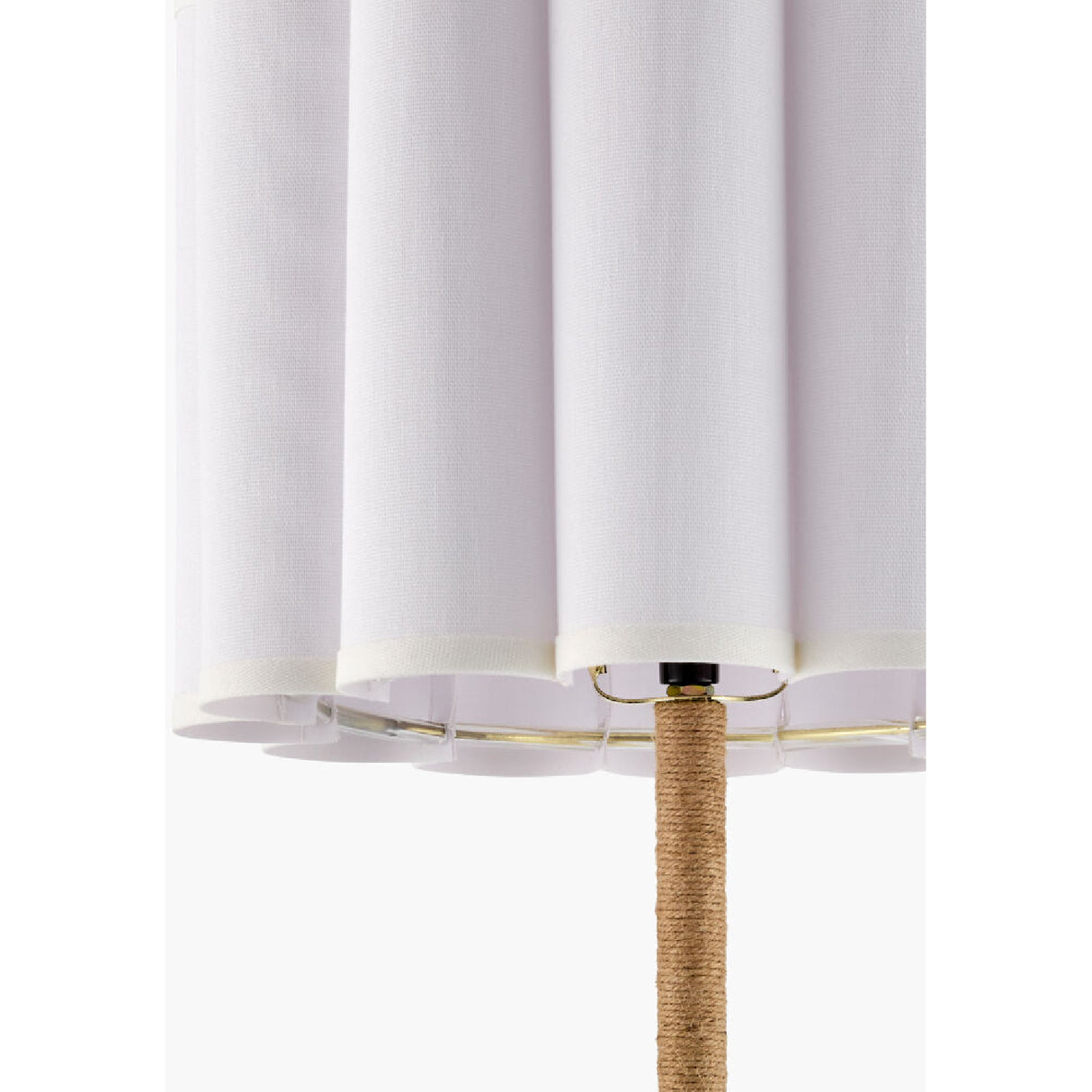 Modern European furniture - Cream Linen Pleated Table Lamp - www.oroa.com | Oroa.com