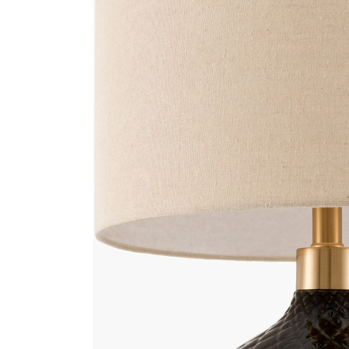 Modern European furniture - Carved Ceramic Linen Table Lamp - www.oroa.com | Oroa.com