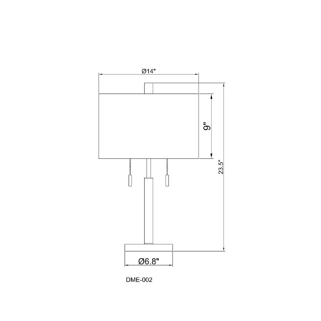 Drum Linen Shade Table Lamp | Oroa.com