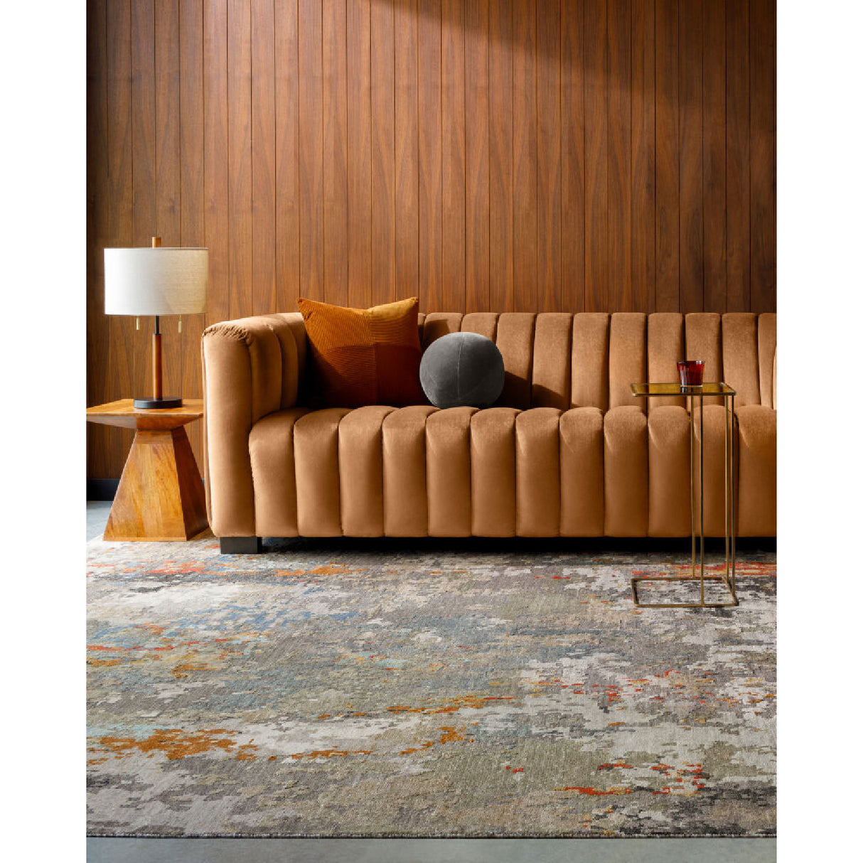 Drum Linen Shade Table Lamp | Oroa.com