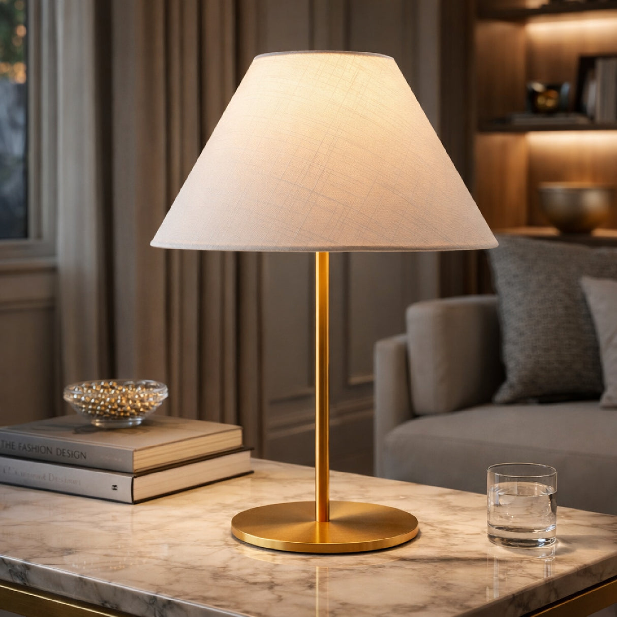 Modern European furniture - White Empire Linen Wall Lamp - www.oroa.com | Oroa.com
