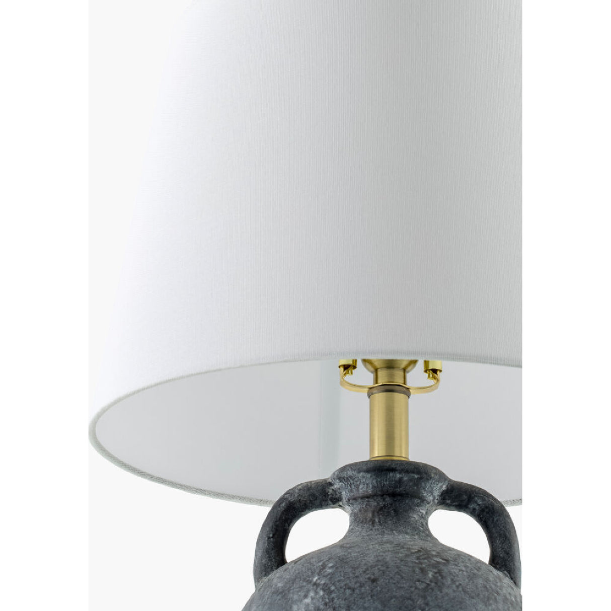 Modern European furniture - Black Ceramic Linen Table Lamp - www.oroa.com | Oroa.com