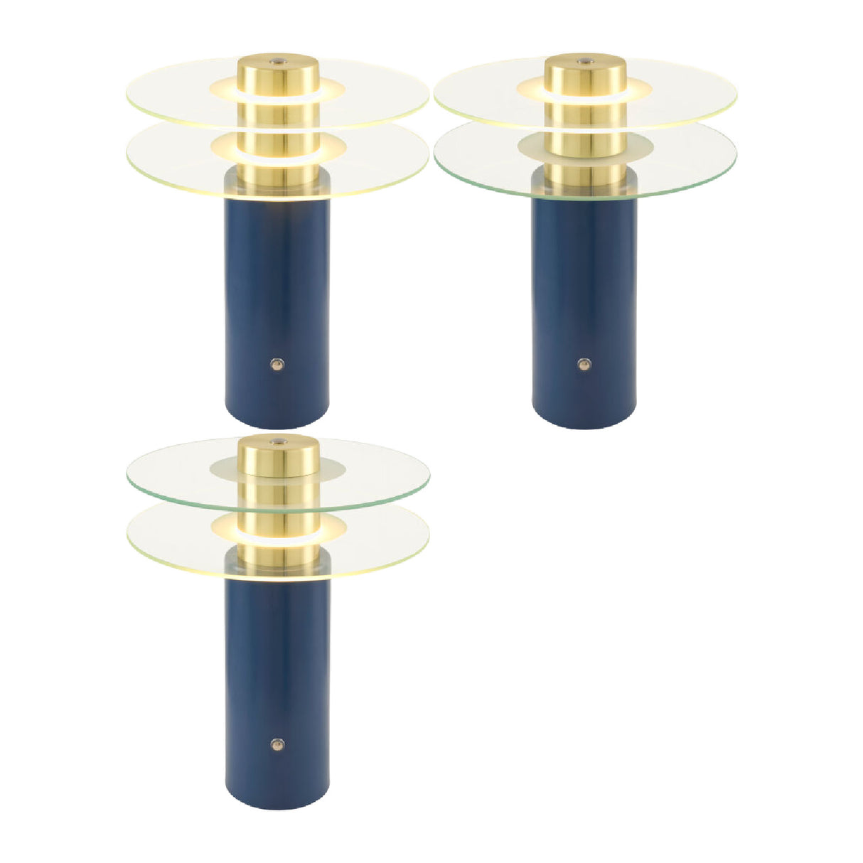 Modern European furniture - Clear Glass Discs Table Lamp - www.oroa.com | Oroa.com