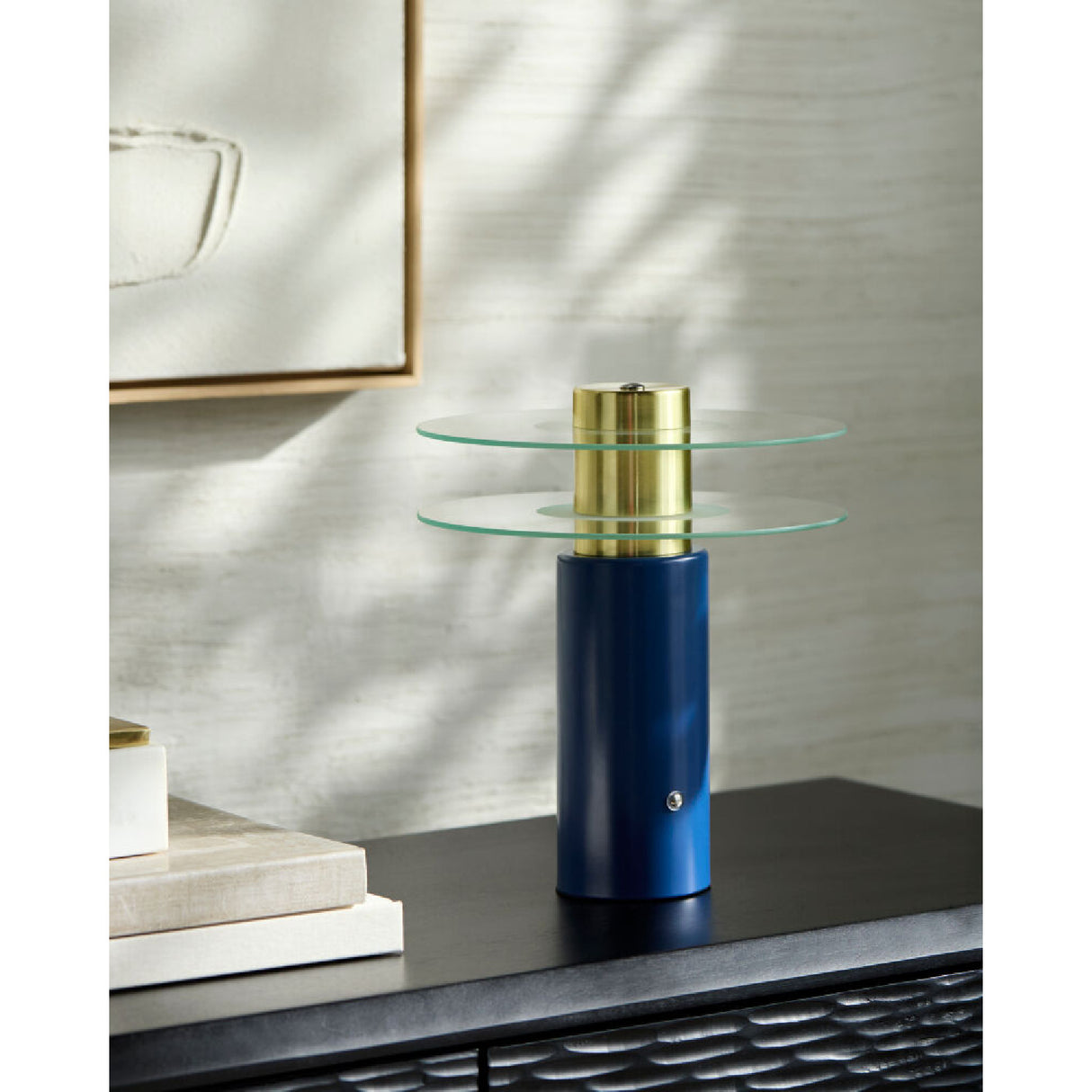 Modern European furniture - Clear Glass Discs Table Lamp - www.oroa.com | Oroa.com