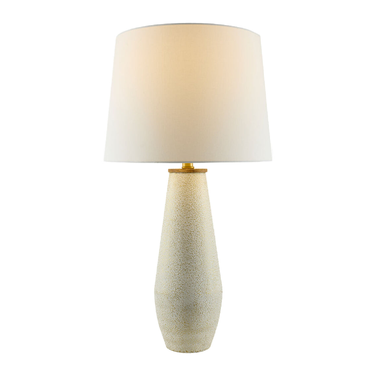 White Cotton Accent Table Lamp | Oroa.com