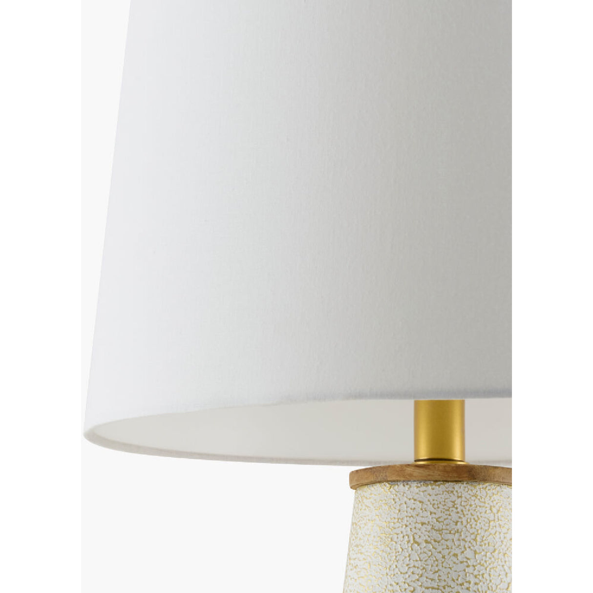 White Cotton Accent Table Lamp | Oroa.com