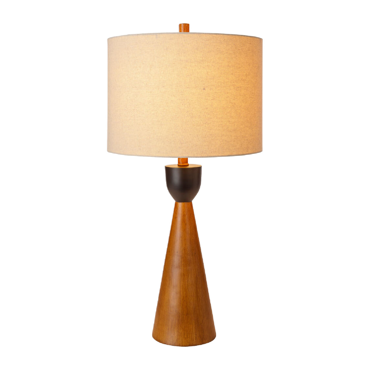 Modern European furniture - Beige Drum Linen Table Lamp - www.oroa.com | Oroa.com