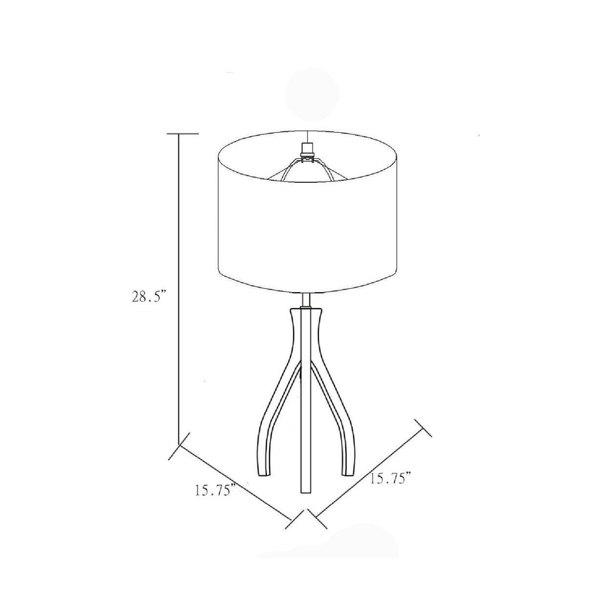 Wood Veneer Tripod Floor Lamp | Oroa.com