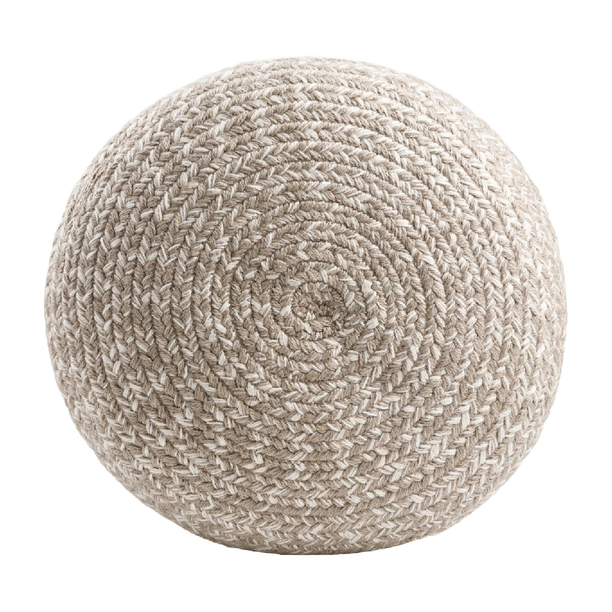 Modern furniture - Round Woven Outdoor Pouf - www.oroa.com | Oroa.com
