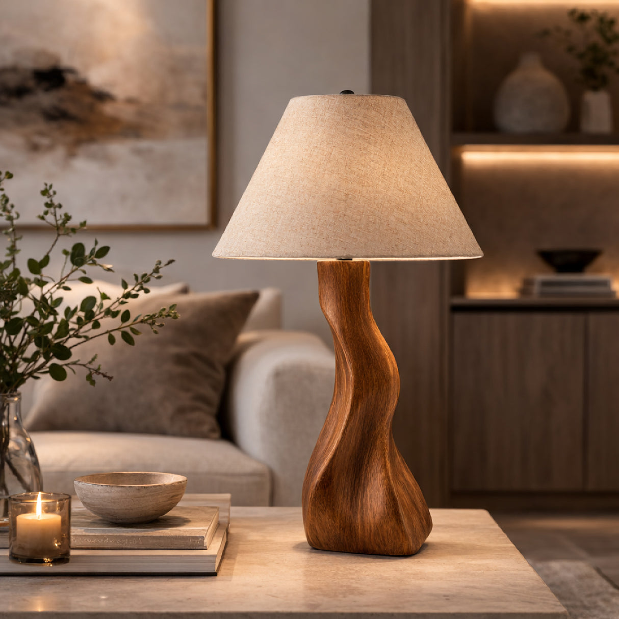 Organic-Shaped Base Table Lamp | Oroa.com