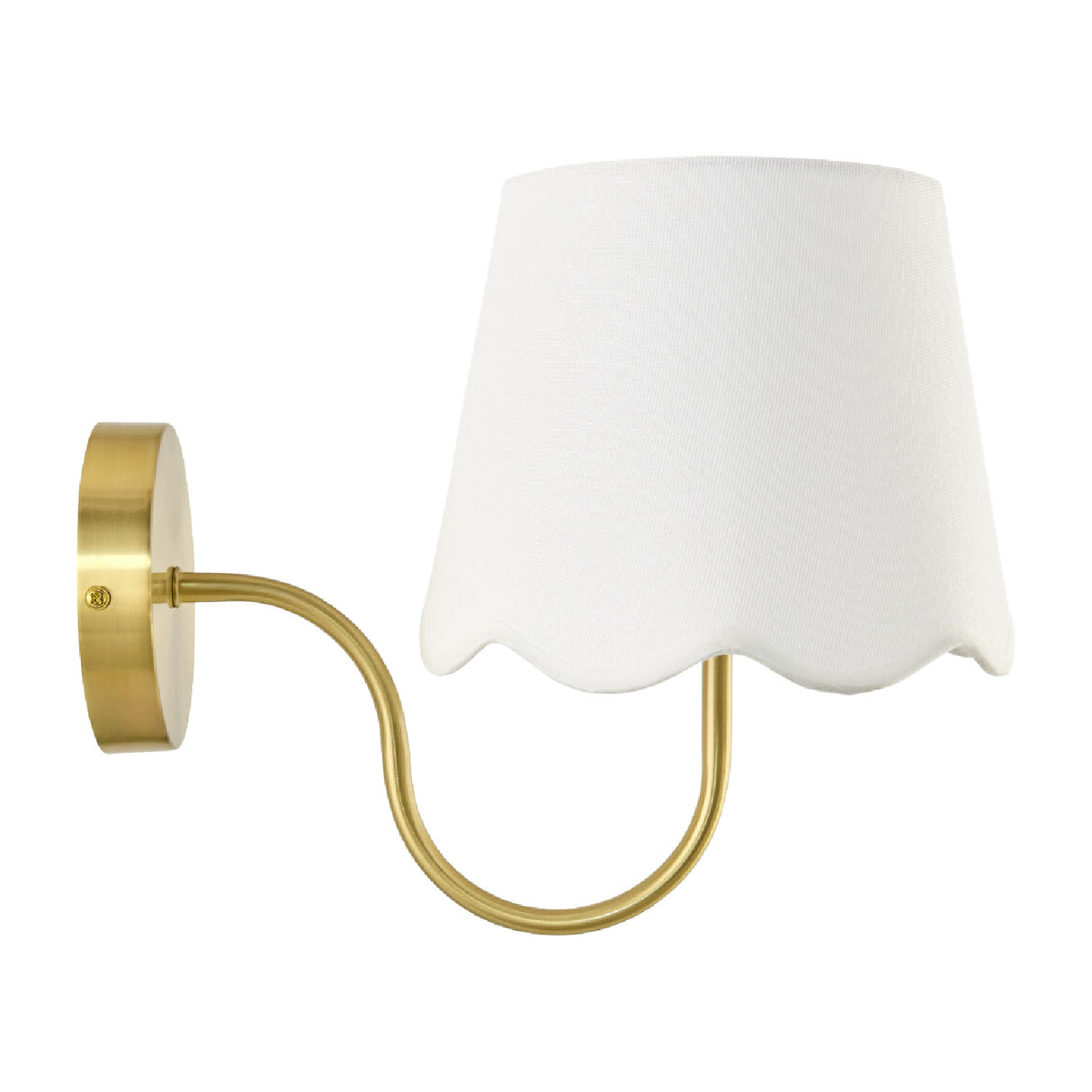 Modern European furniture - Scalloped Linen Wall Lamp - www.oroa.com | Oroa.com