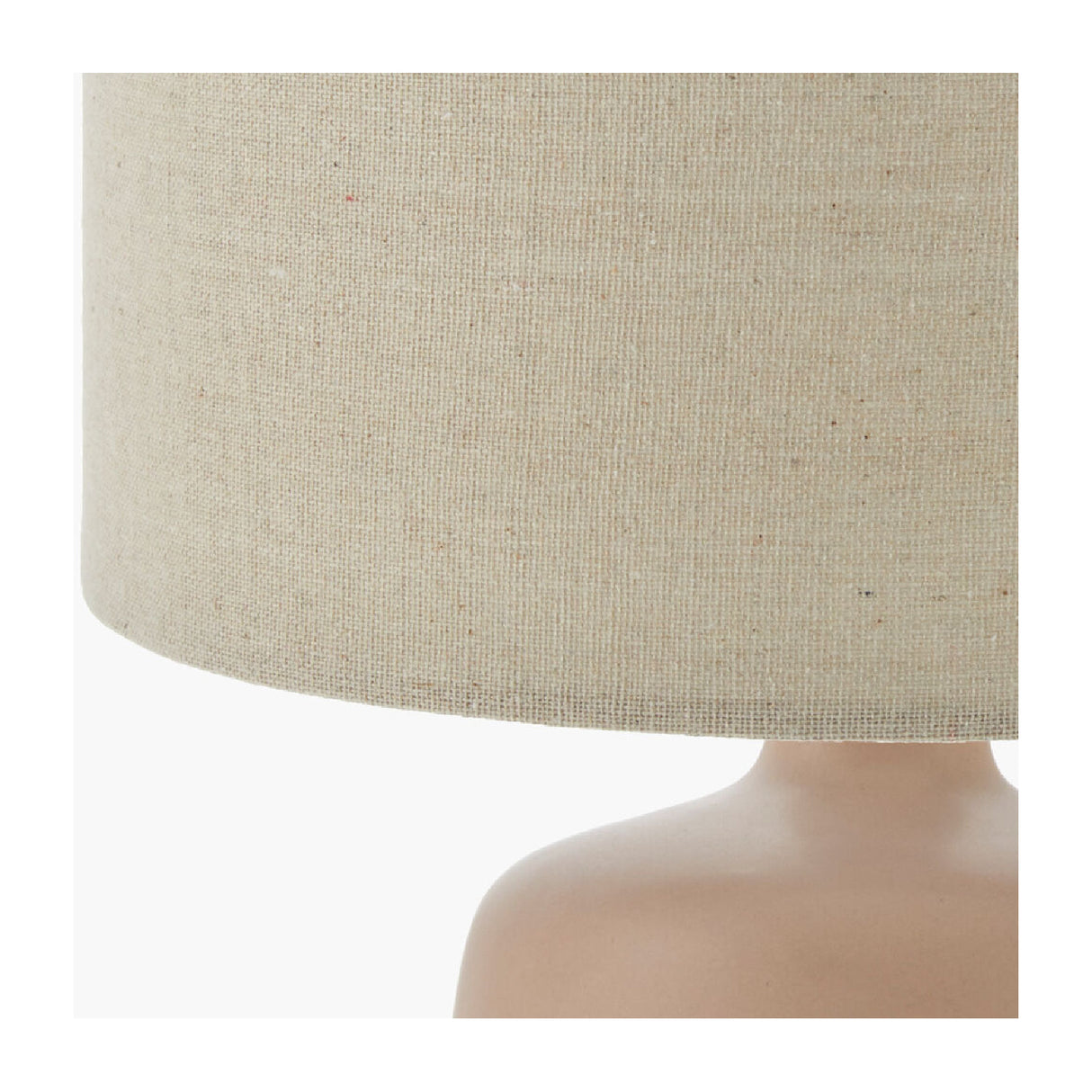 Beige Linen Ceramic Table Lamp L | Oroa.com