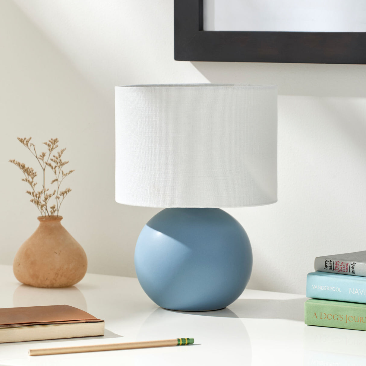 Round Glazed Ceramic Table Lamp | Oroa.com