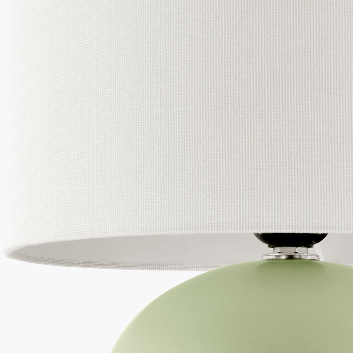 White Linen Ceramic Table Lamp | Oroa.com