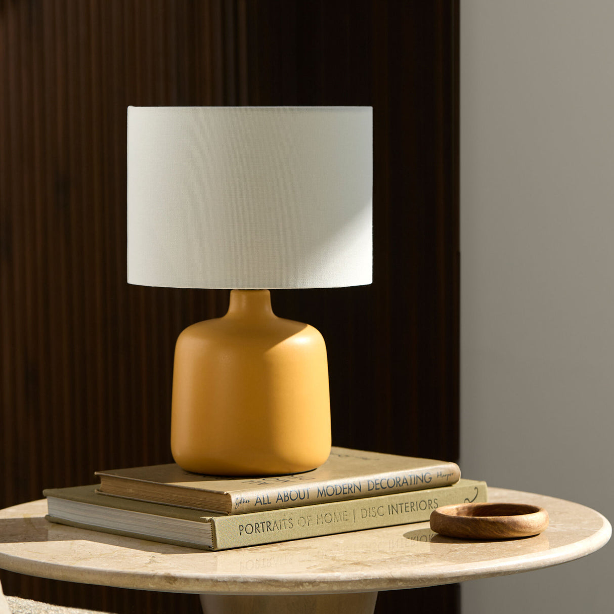 White Jute Ceramic Table Lamp | Oroa.com