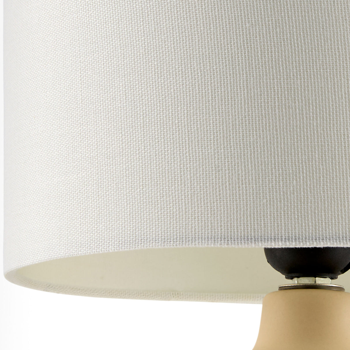 White Jute Ceramic Table Lamp | Oroa.com