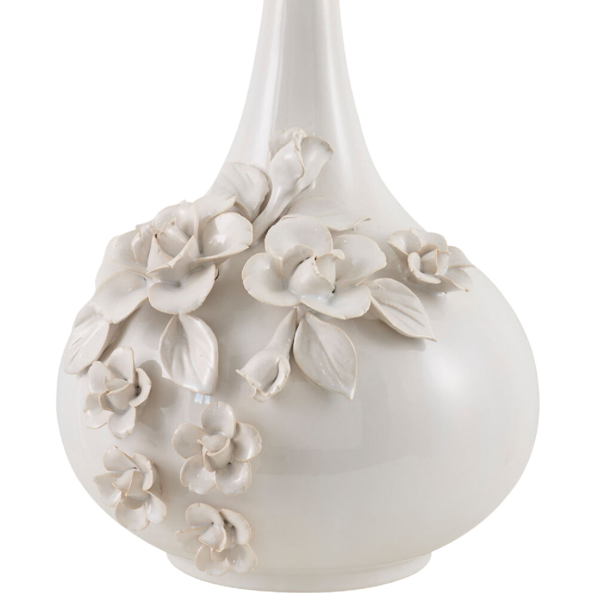 Glazed Cream Ceramic Table Lamp | Oroa.com