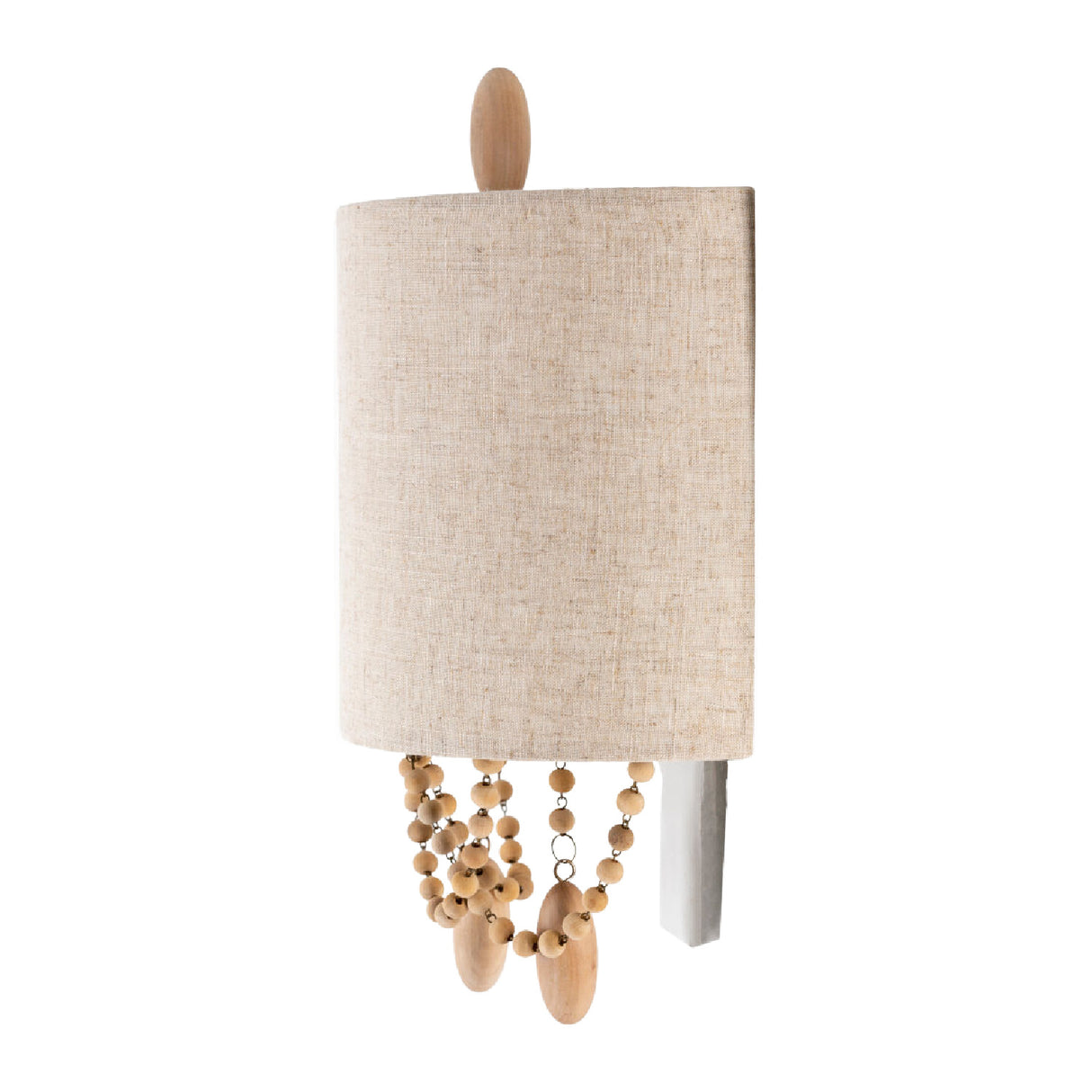 Modern European furniture - Beige Linen Beaded Wall Lamp - www.oroa.com | Oroa.com