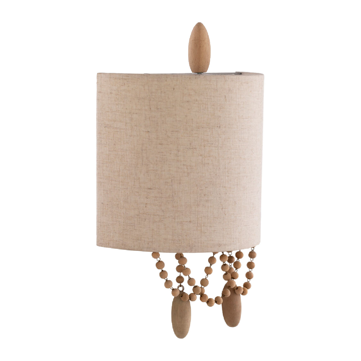 Modern European furniture - Beige Linen Beaded Wall Lamp - www.oroa.com | Oroa.com