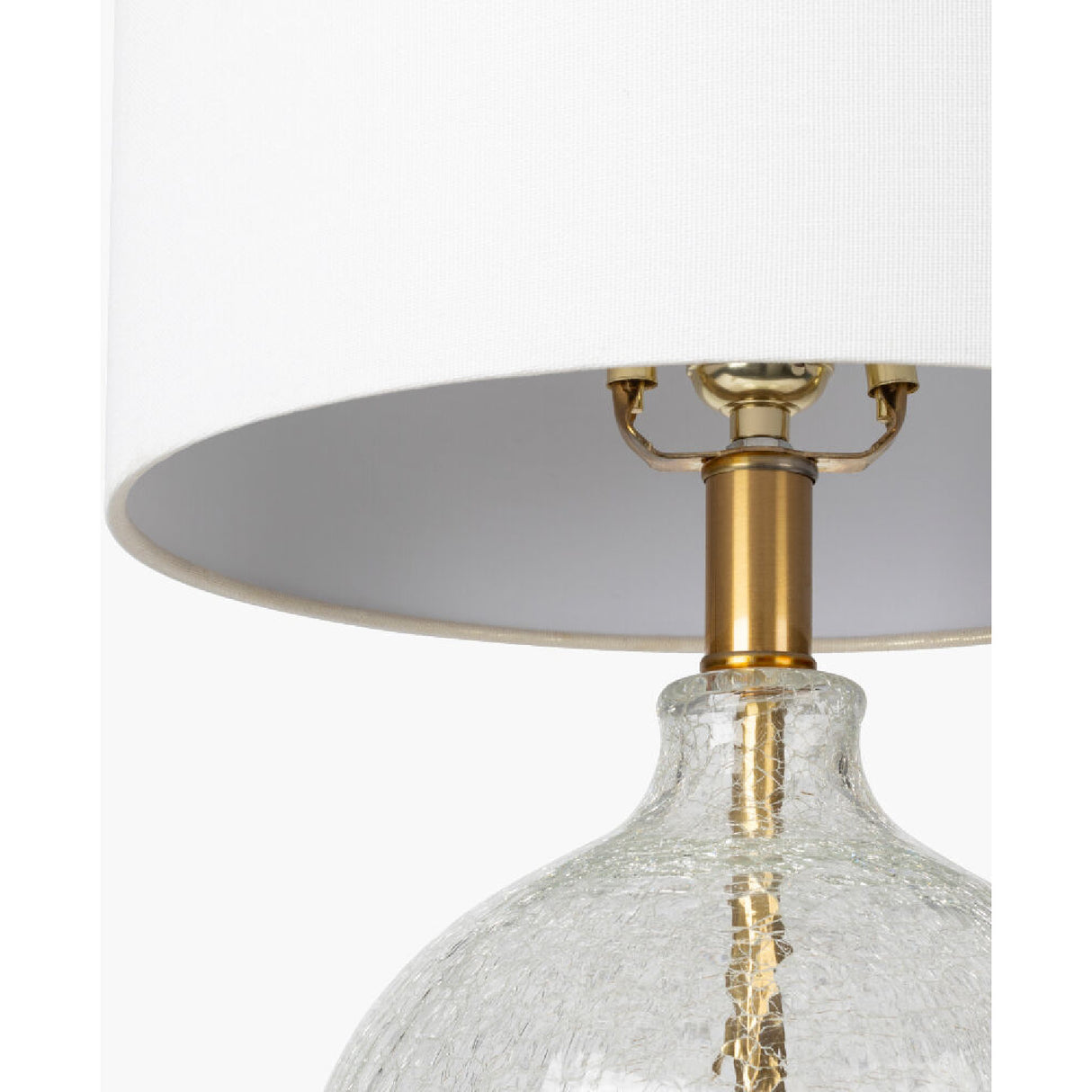 Modern European furniture - Crackle Clear Glass Table Lamp - www.oroa.com | Oroa.com
