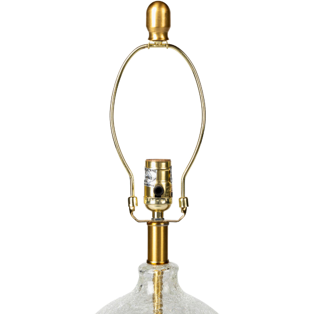 Modern European furniture - Crackle Clear Glass Table Lamp - www.oroa.com | Oroa.com